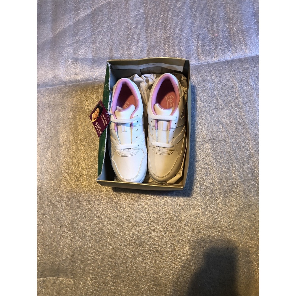 Womens Golf Shoes Nancy Lopez New Tags Box White Pink Size 6 With Cleats‎
